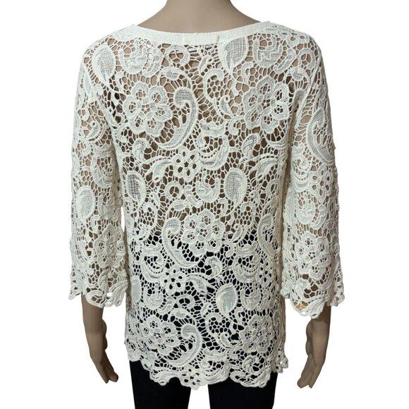 Ruff Hewn Cream Knitted Top Size PM - Picture 3 of 3